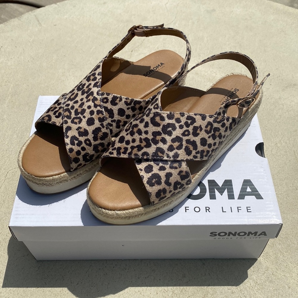 Sonoma Cheetah Print Sandals
